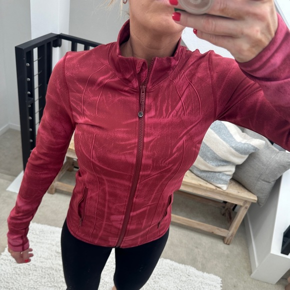 Lululemon Ebb street define jacket Chianti workout gym athleisure sporty Yoga 6 - Picture 4 of 17